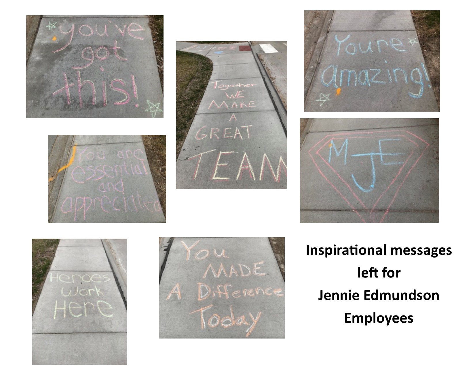 Inspirational Sidewalk Messages