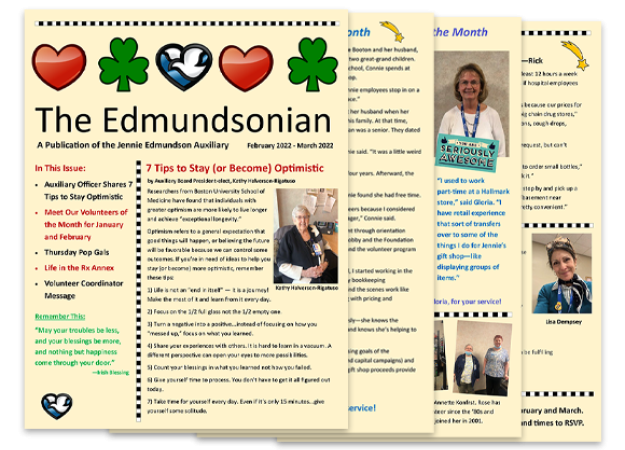 Jennie Edmundson Volunteer Newsletter - March 2022