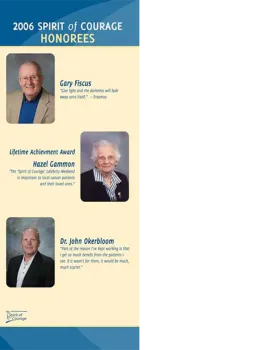 Spirit of Courage Recipients 2006